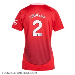 Manchester United Victor Lindelof #2 Replik Heimtrikot Damen 2024-25 Kurzarm